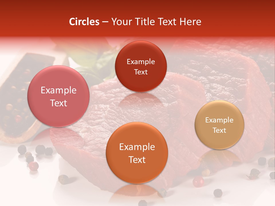 Sirloin White Cutting PowerPoint Template