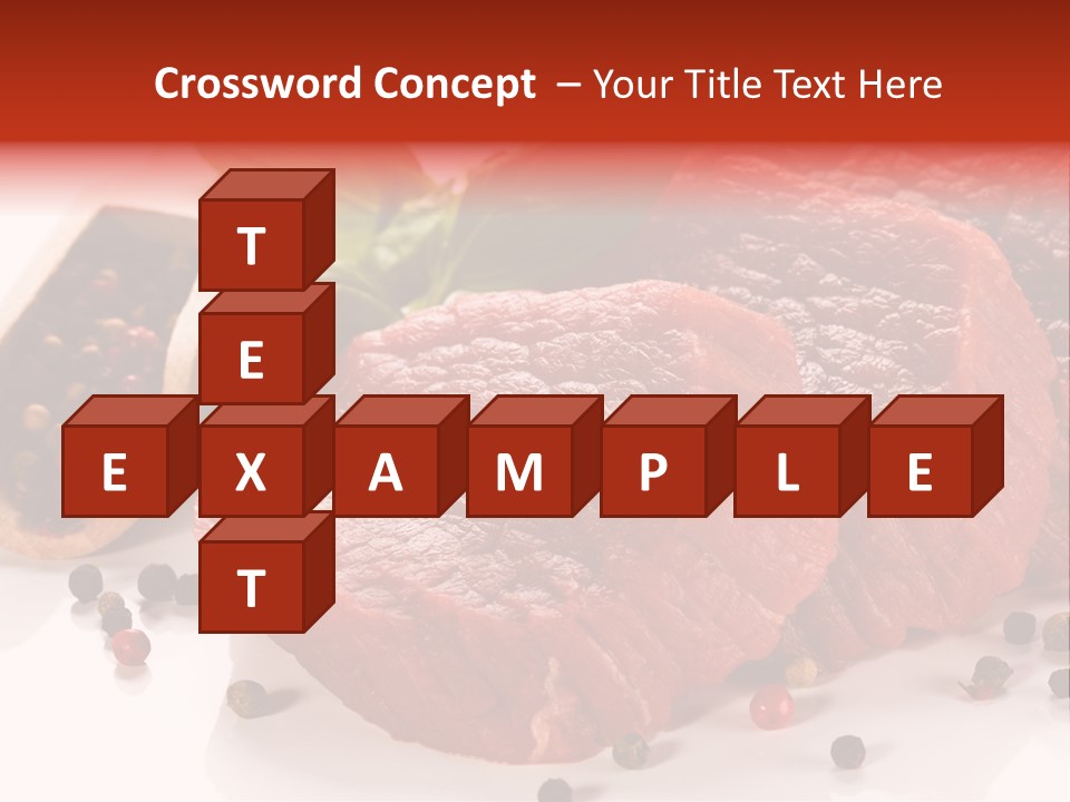 Sirloin White Cutting PowerPoint Template