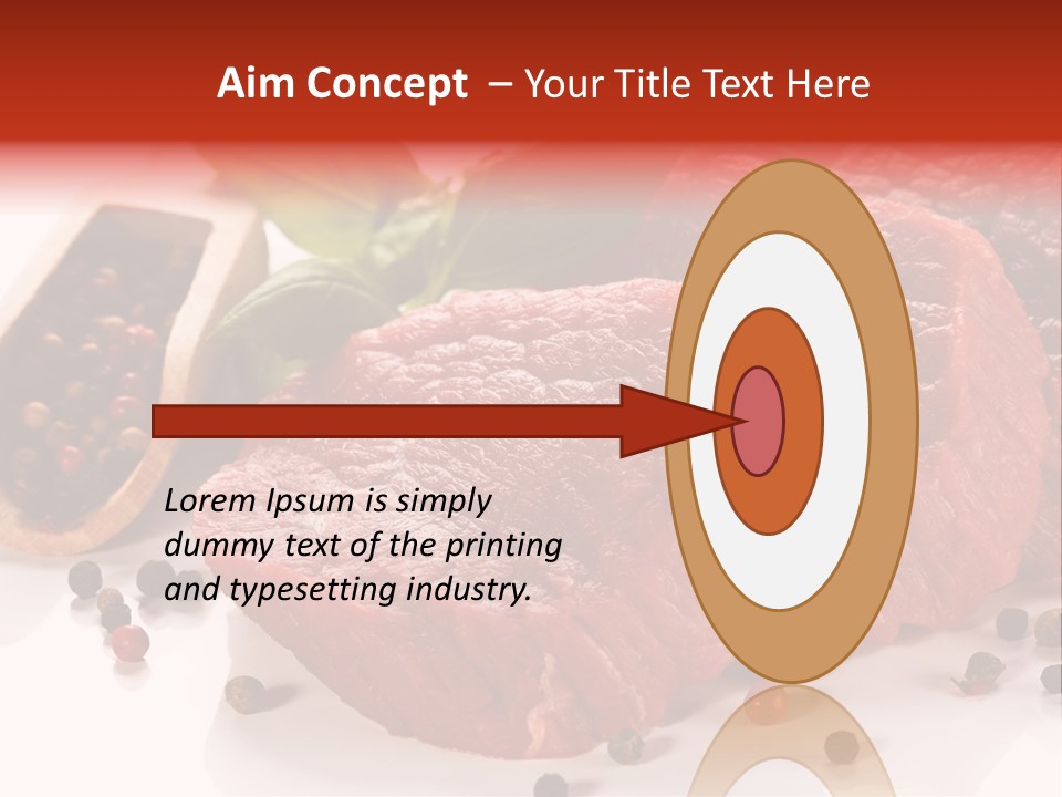 Sirloin White Cutting PowerPoint Template