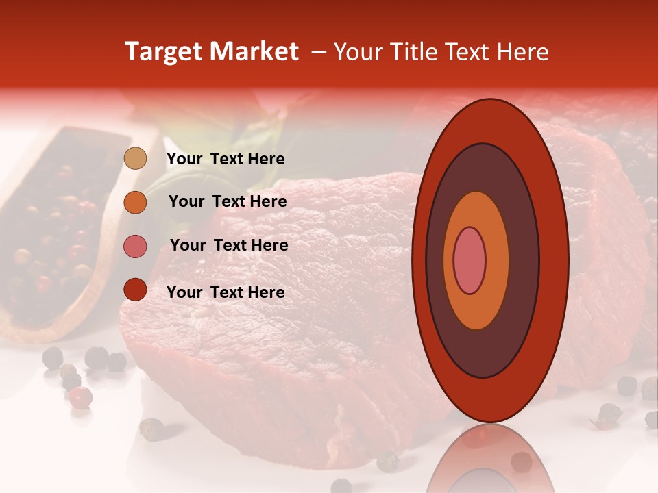 Sirloin White Cutting PowerPoint Template