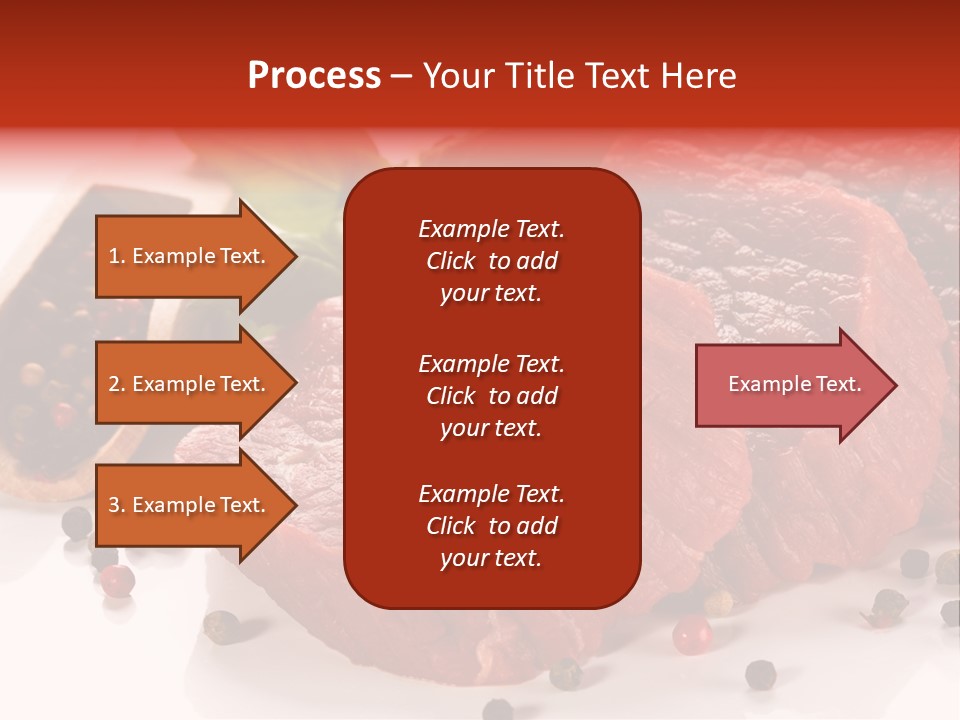 Sirloin White Cutting PowerPoint Template