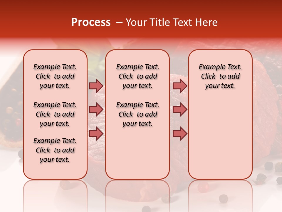 Sirloin White Cutting PowerPoint Template
