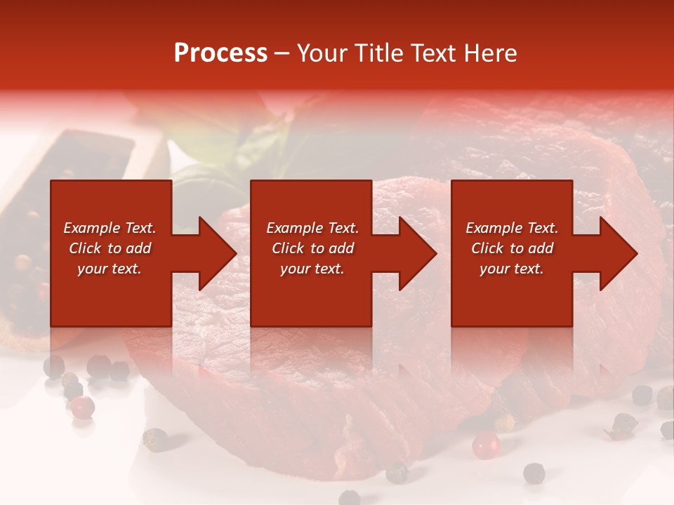 Sirloin White Cutting PowerPoint Template