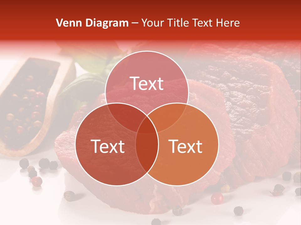Sirloin White Cutting PowerPoint Template