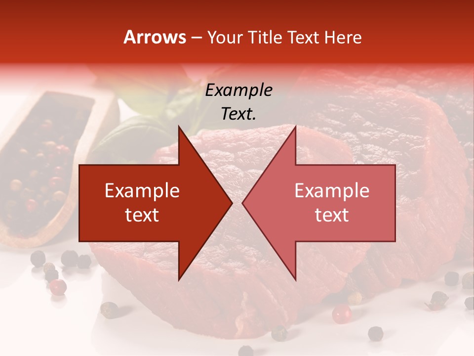 Sirloin White Cutting PowerPoint Template