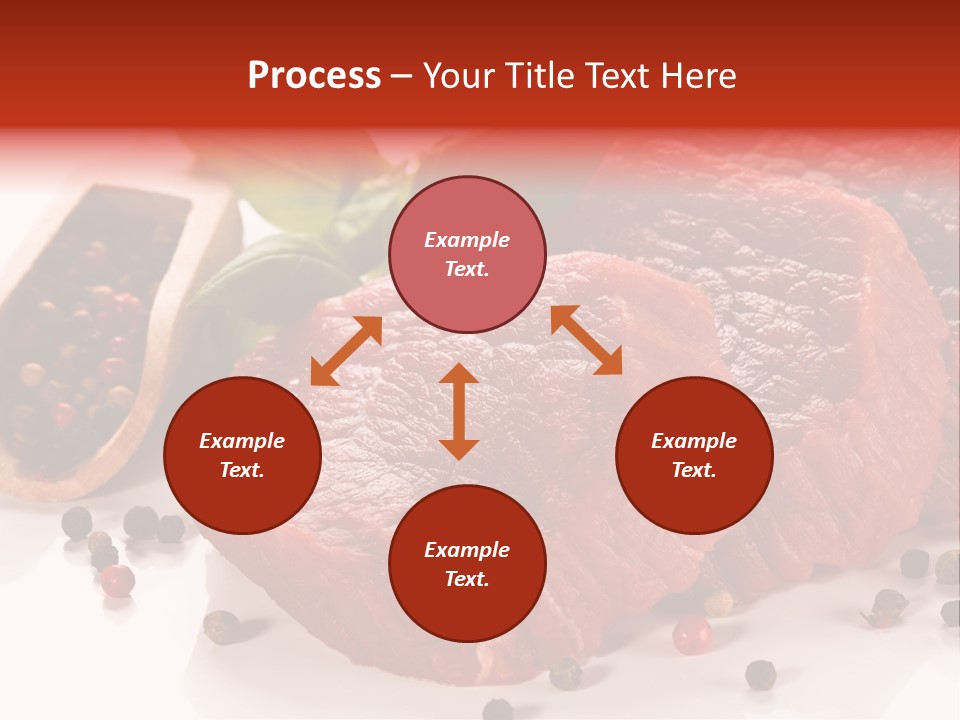 Sirloin White Cutting PowerPoint Template
