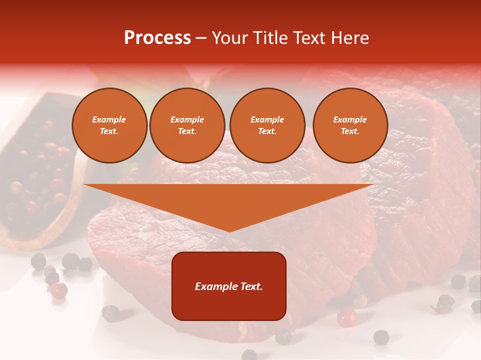 Sirloin White Cutting PowerPoint Template