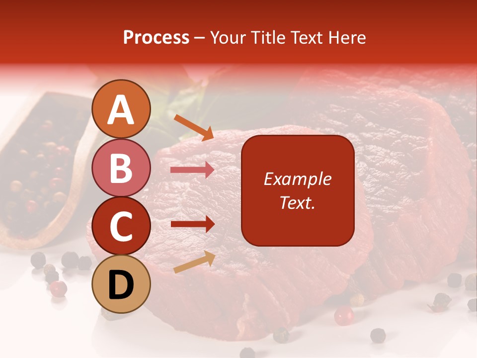 Sirloin White Cutting PowerPoint Template