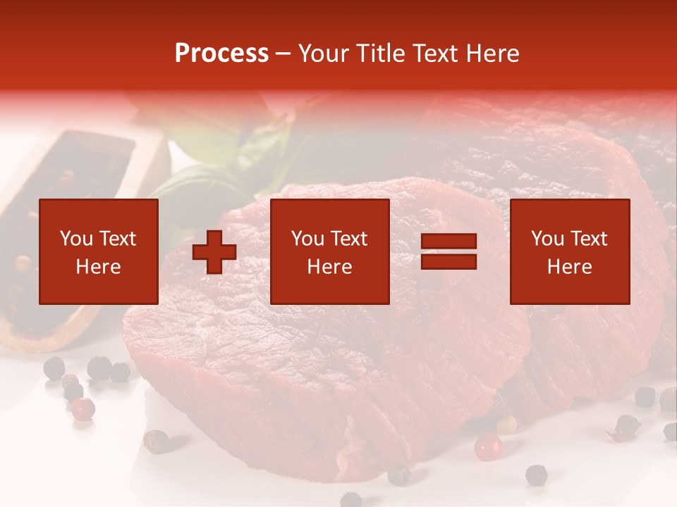 Sirloin White Cutting PowerPoint Template