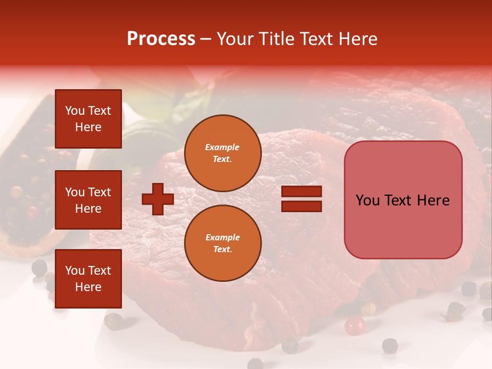 Sirloin White Cutting PowerPoint Template
