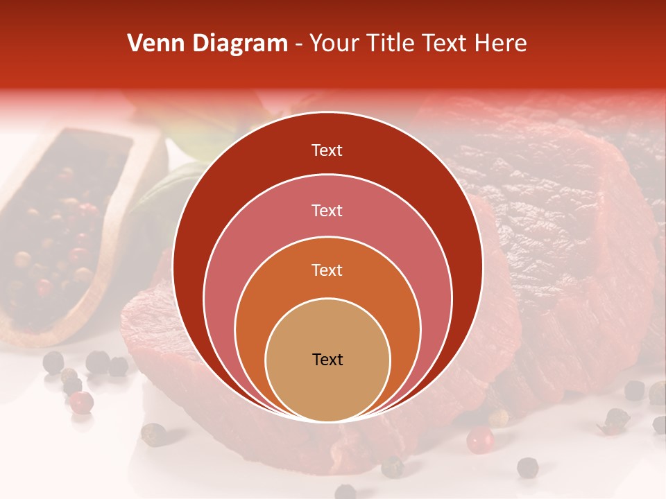 Sirloin White Cutting PowerPoint Template