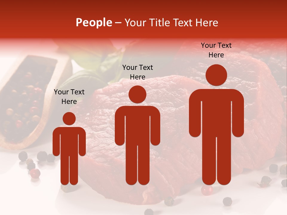 Sirloin White Cutting PowerPoint Template