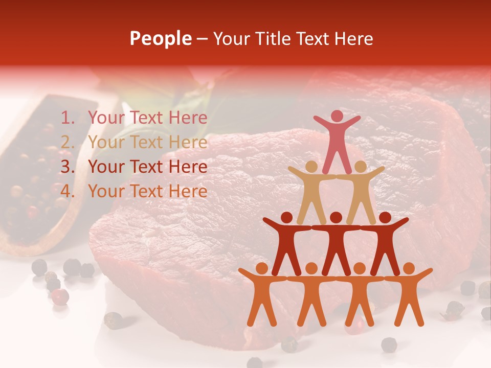 Sirloin White Cutting PowerPoint Template