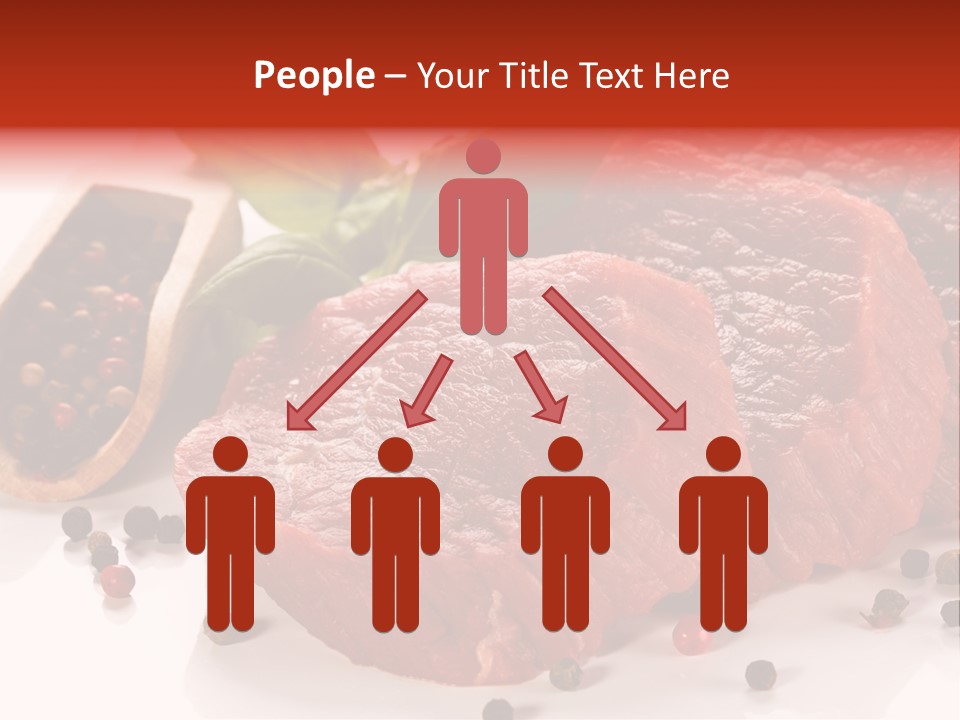 Sirloin White Cutting PowerPoint Template