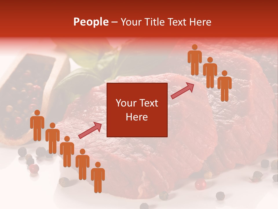Sirloin White Cutting PowerPoint Template
