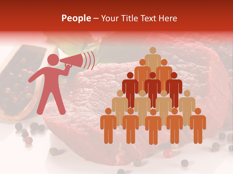 Sirloin White Cutting PowerPoint Template