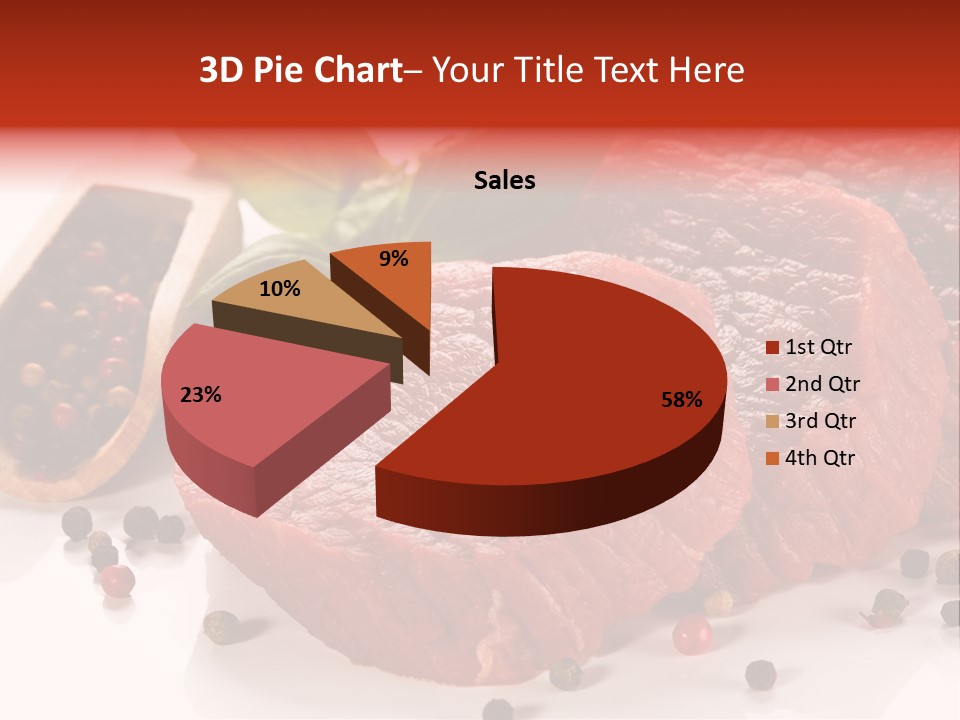 Sirloin White Cutting PowerPoint Template