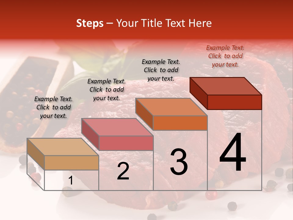 Sirloin White Cutting PowerPoint Template