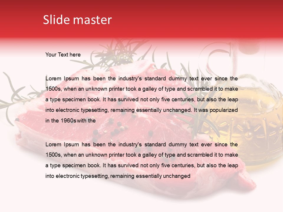 Protein Oil Dining PowerPoint Template