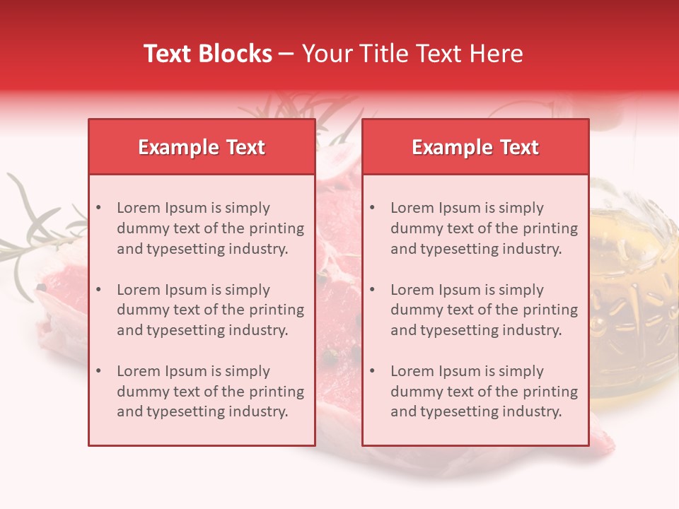 Protein Oil Dining PowerPoint Template