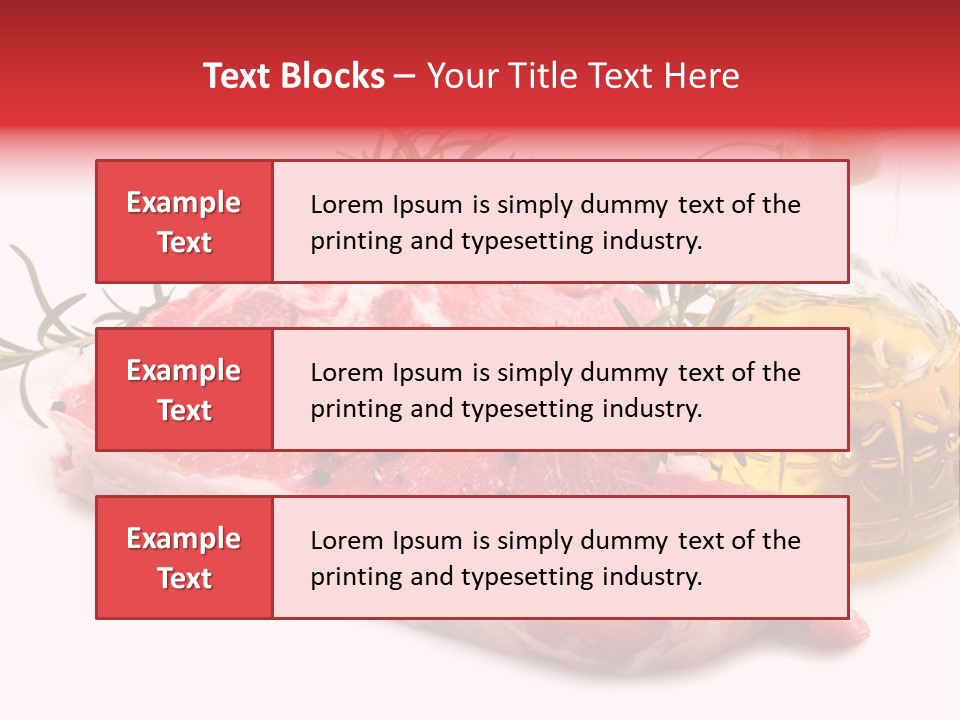 Protein Oil Dining PowerPoint Template