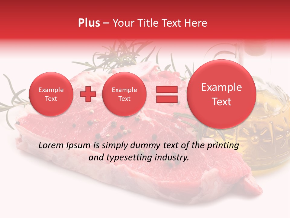 Protein Oil Dining PowerPoint Template