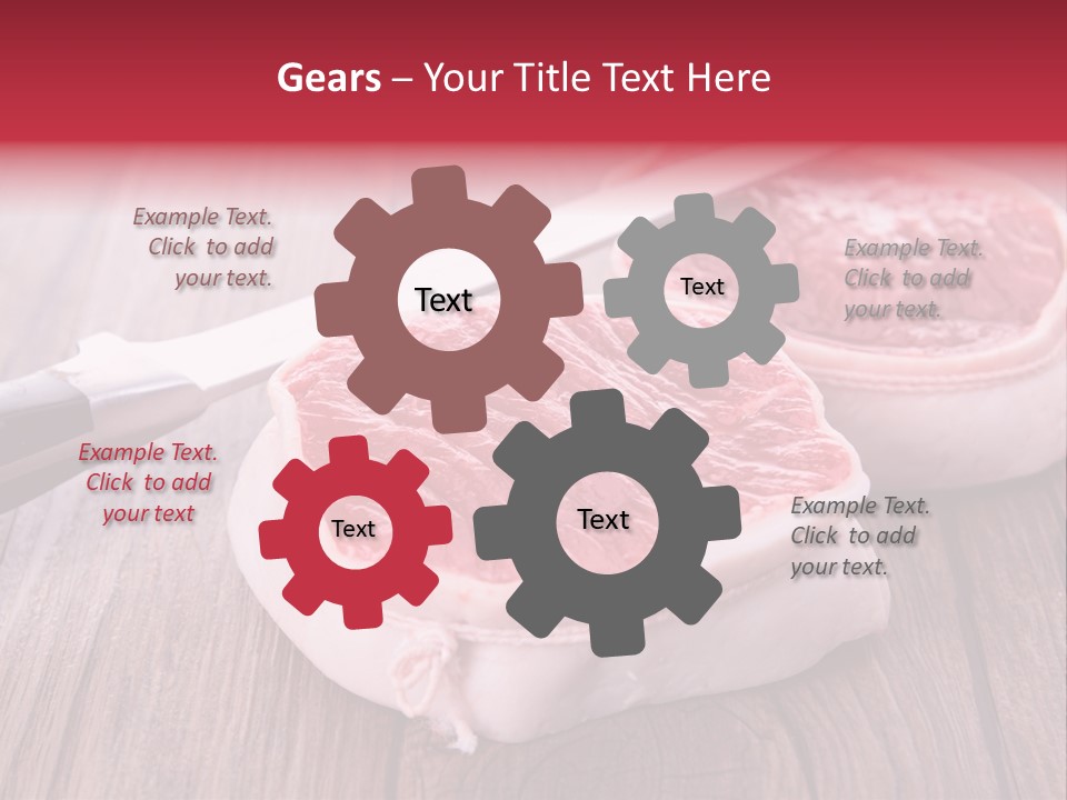 Cuisine Raw Wood PowerPoint Template