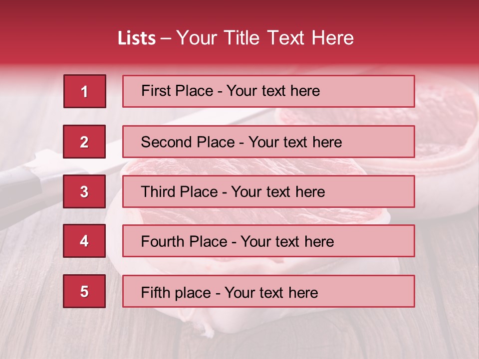 Cuisine Raw Wood PowerPoint Template