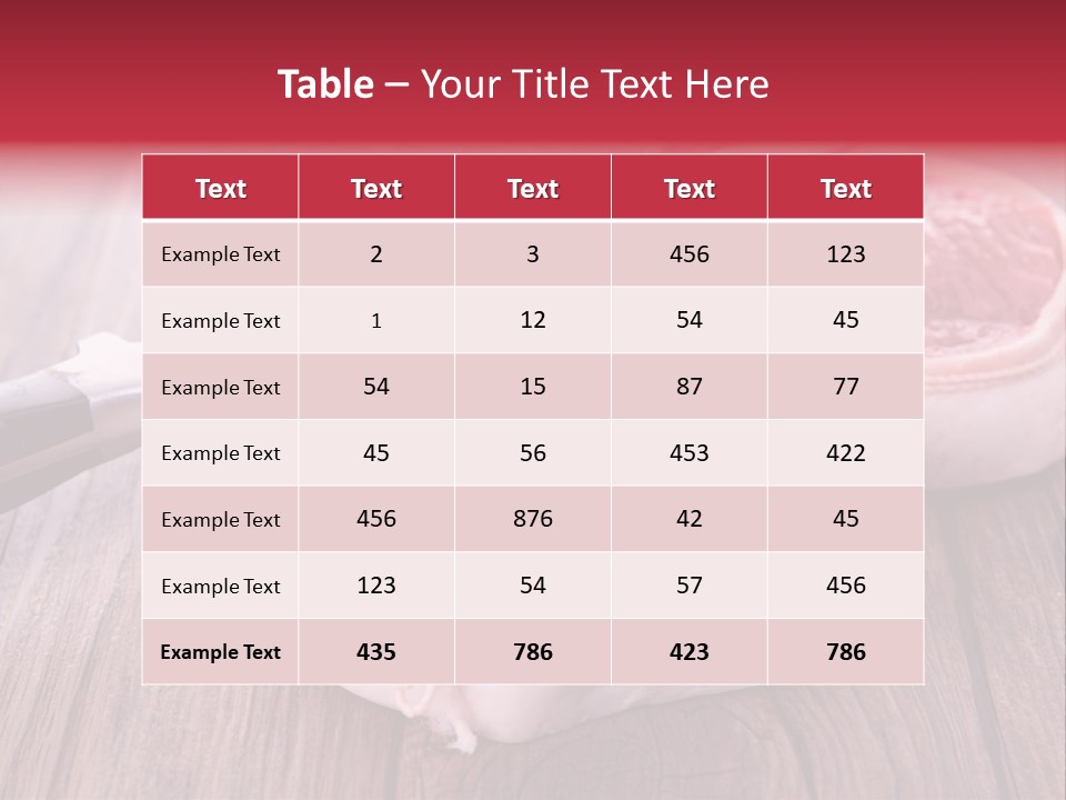 Cuisine Raw Wood PowerPoint Template