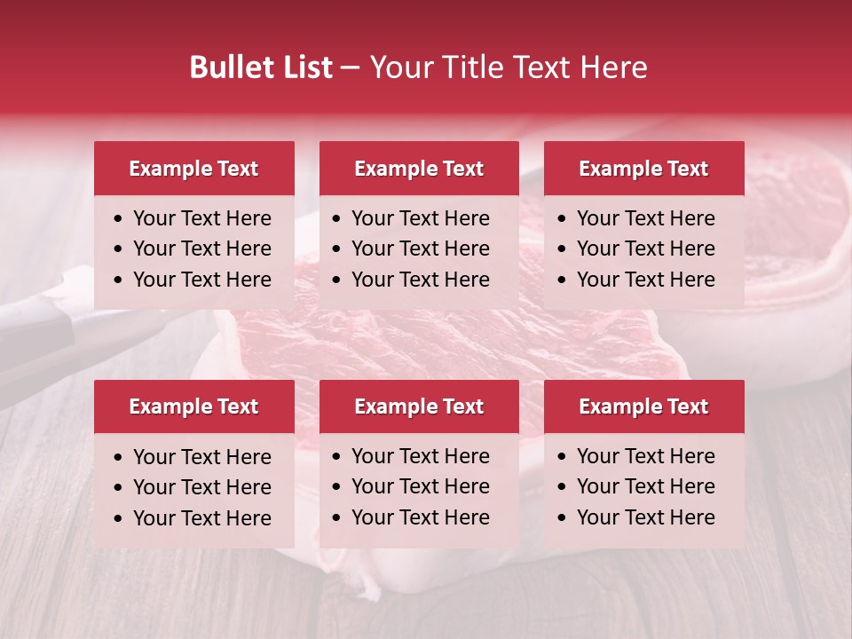 Cuisine Raw Wood PowerPoint Template