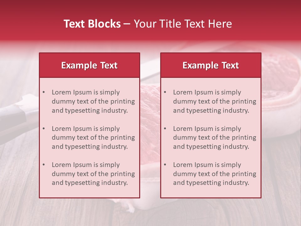 Cuisine Raw Wood PowerPoint Template