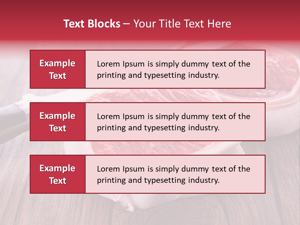 Cuisine Raw Wood PowerPoint Template