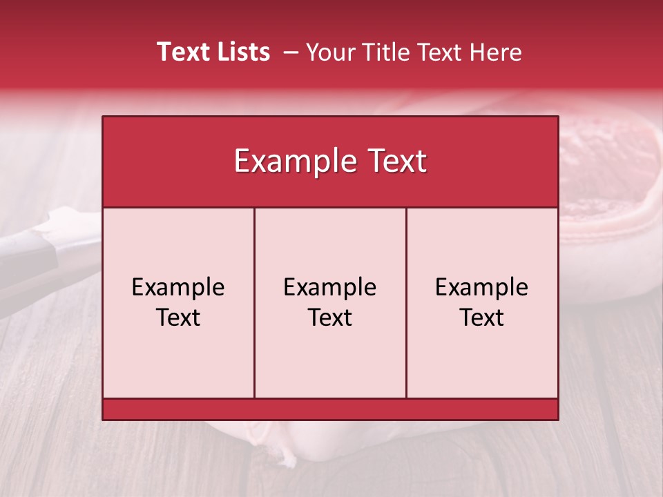 Cuisine Raw Wood PowerPoint Template