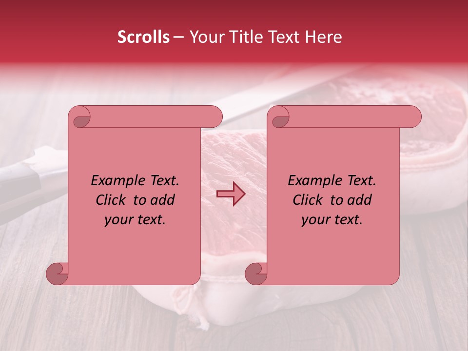 Cuisine Raw Wood PowerPoint Template