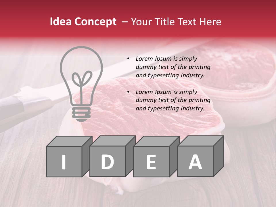 Cuisine Raw Wood PowerPoint Template