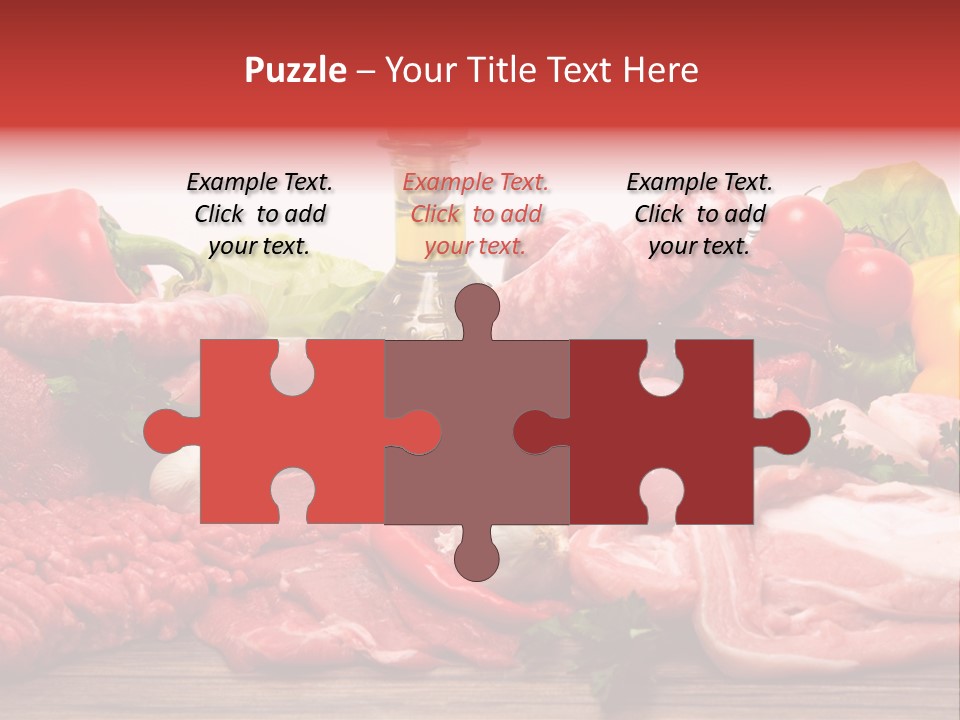 Salsicce Pezzo Olio PowerPoint Template