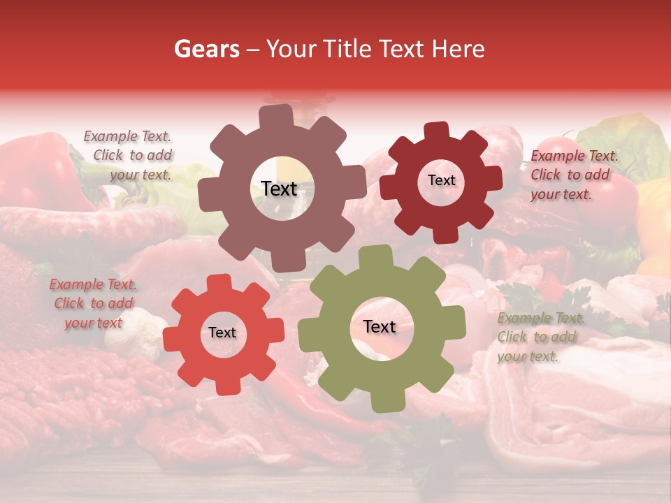 Salsicce Pezzo Olio PowerPoint Template