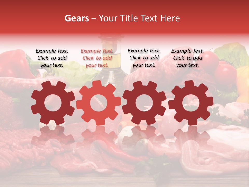 Salsicce Pezzo Olio PowerPoint Template