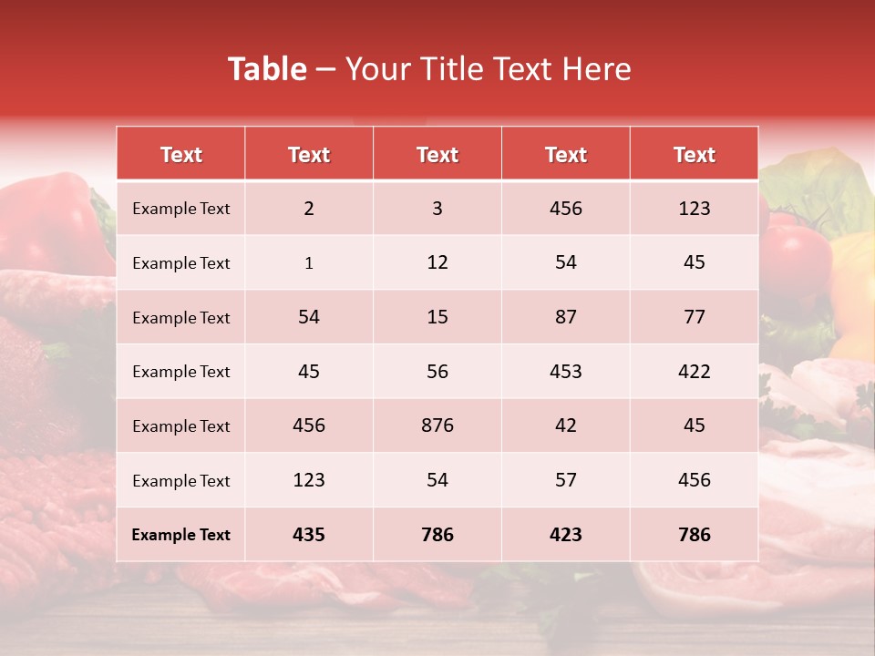 Salsicce Pezzo Olio PowerPoint Template