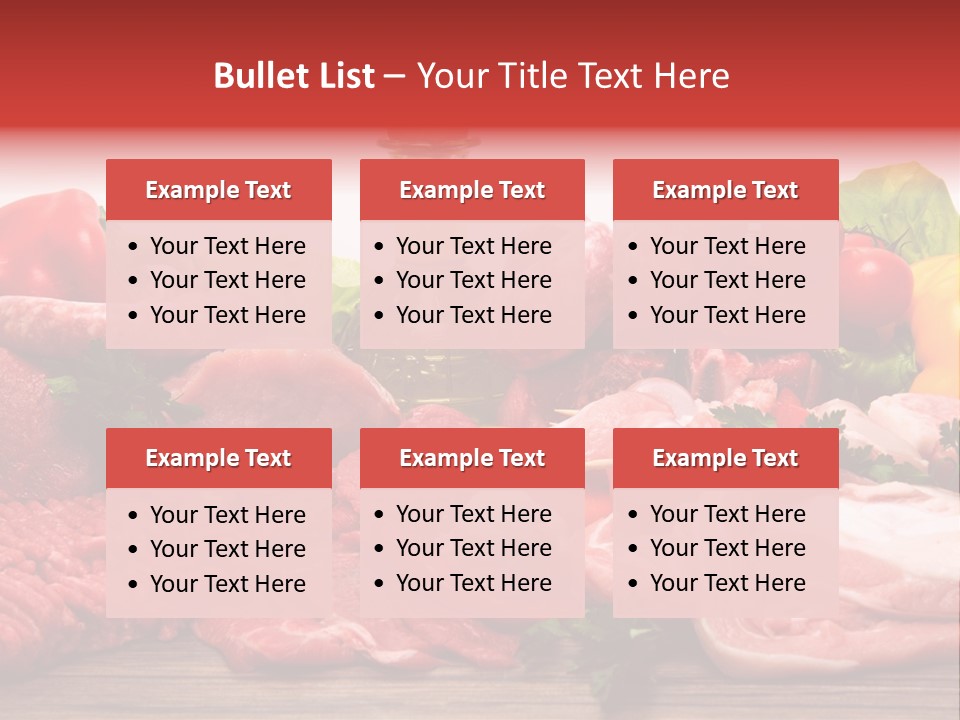 Salsicce Pezzo Olio PowerPoint Template