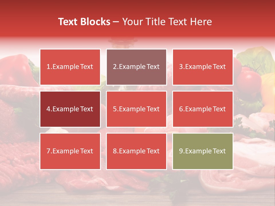 Salsicce Pezzo Olio PowerPoint Template