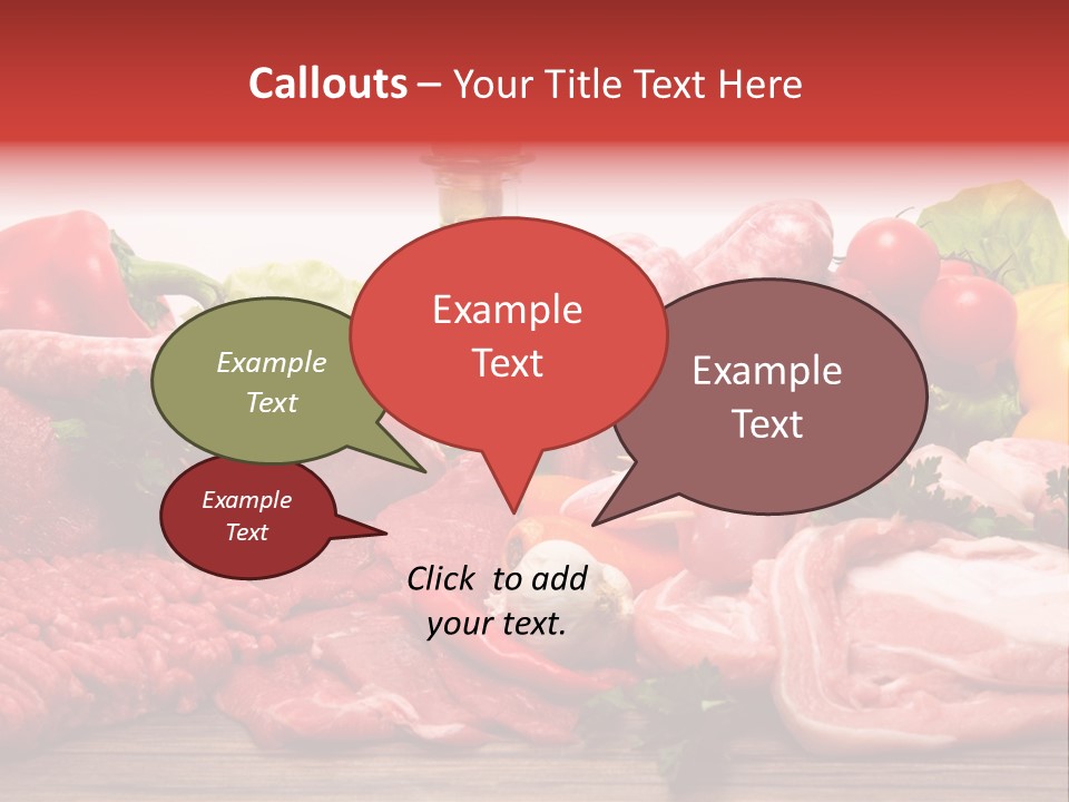 Salsicce Pezzo Olio PowerPoint Template