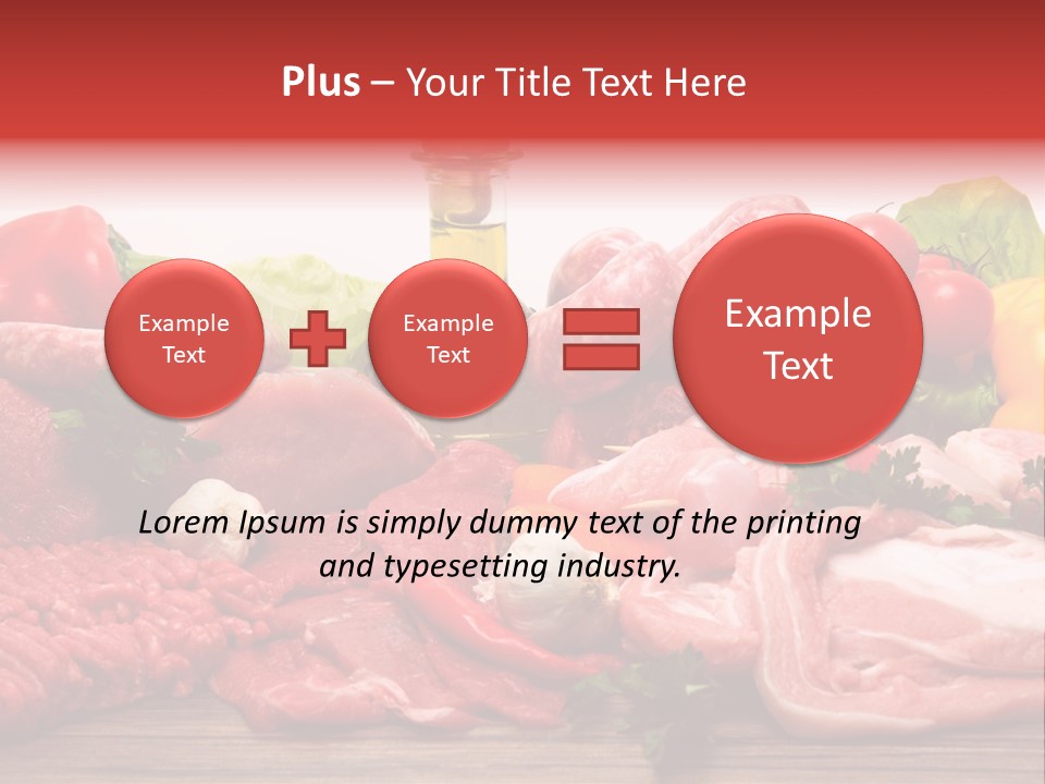 Salsicce Pezzo Olio PowerPoint Template