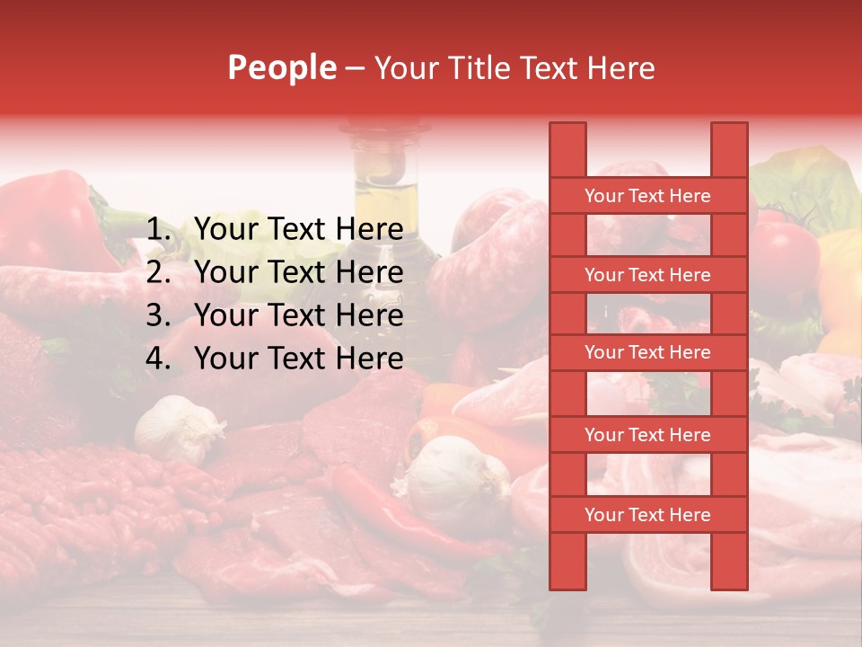 Salsicce Pezzo Olio PowerPoint Template
