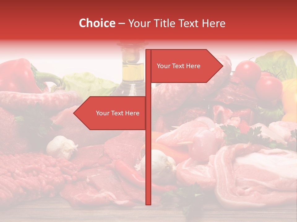Salsicce Pezzo Olio PowerPoint Template