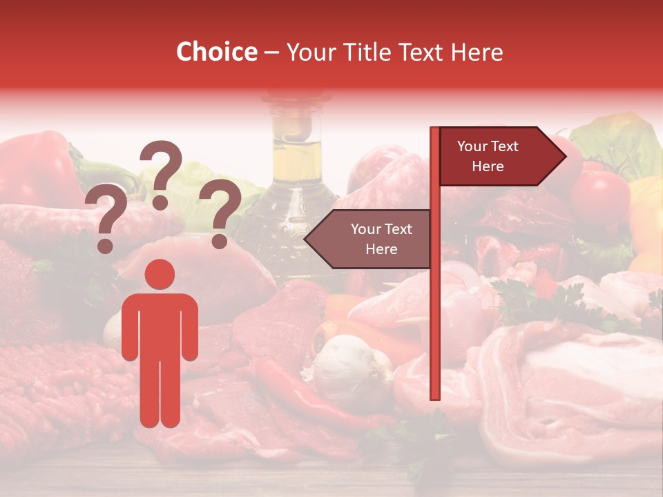 Salsicce Pezzo Olio PowerPoint Template