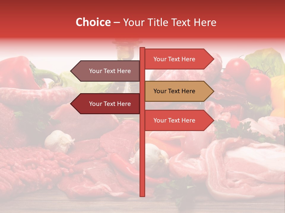 Salsicce Pezzo Olio PowerPoint Template