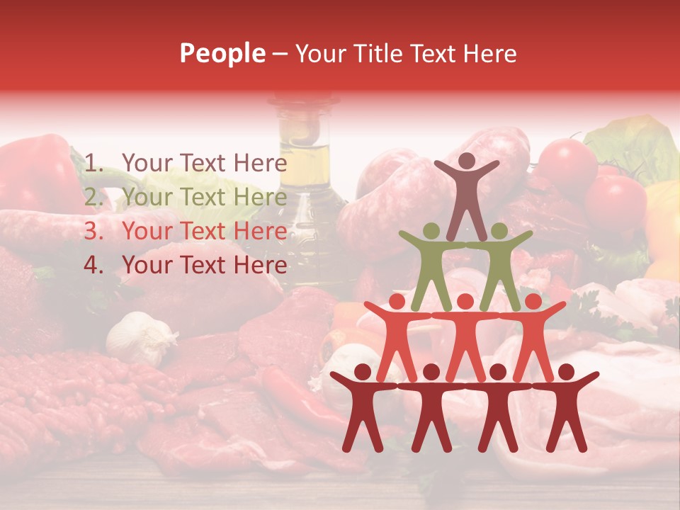 Salsicce Pezzo Olio PowerPoint Template