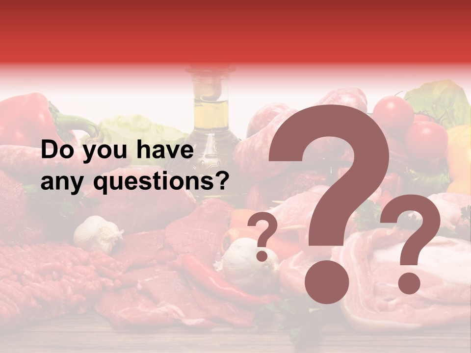 Salsicce Pezzo Olio PowerPoint Template