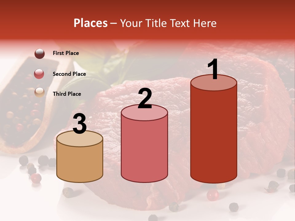 Beefsteak Portion Raw PowerPoint Template